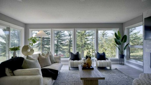 24073 Burma Road, Rural Rocky View County, AB - Indoor Photo Showing Living Room