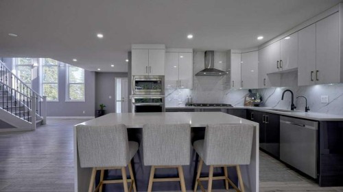 24073 Burma Road, Rural Rocky View County, AB - Indoor Photo Showing Kitchen With Upgraded Kitchen