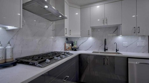 24073 Burma Road, Rural Rocky View County, AB - Indoor Photo Showing Kitchen With Upgraded Kitchen
