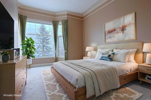 4536 Hamptons Way Nw, Calgary, AB - Indoor Photo Showing Bedroom