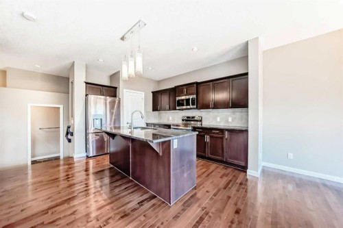 326 Kincora Glen Rise, Calgary, AB - Indoor Photo Showing Kitchen With Stainless Steel Kitchen With Upgraded Kitchen