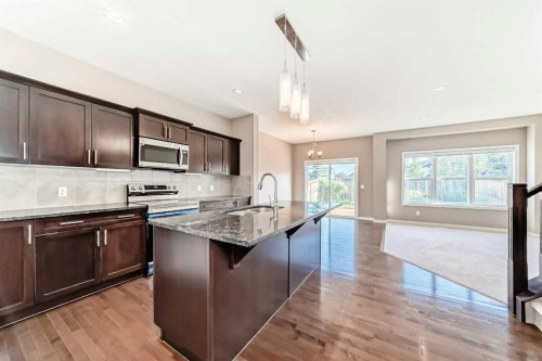 326 Kincora Glen Rise, Calgary, AB - Indoor Photo Showing Kitchen With Upgraded Kitchen