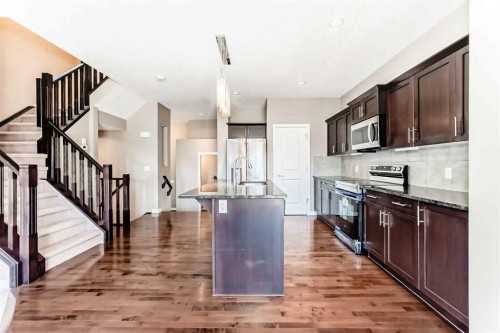 326 Kincora Glen Rise, Calgary, AB - Indoor Photo Showing Kitchen With Upgraded Kitchen