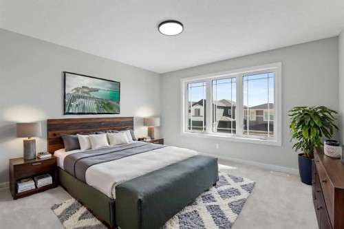 65 Amblefield Heights Nw, Calgary, AB - Indoor Photo Showing Bedroom