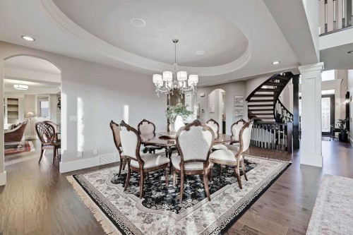 32 Aspen Ridge Manor Sw, Calgary, AB - Indoor Photo Showing Dining Room