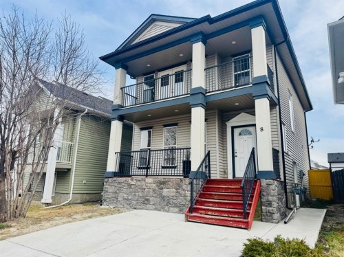 8 Taralake Way Ne, Calgary, AB - Outdoor With Balcony With Facade