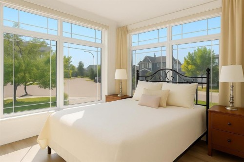 808 Coopers Square Sw, Airdrie, AB - Indoor Photo Showing Bedroom