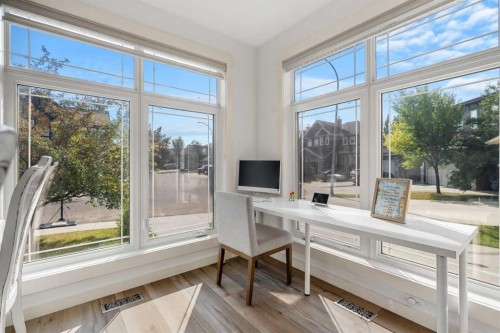 808 Coopers Square Sw, Airdrie, AB - Indoor Photo Showing Office