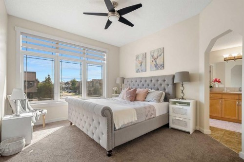 808 Coopers Square Sw, Airdrie, AB - Indoor Photo Showing Bedroom