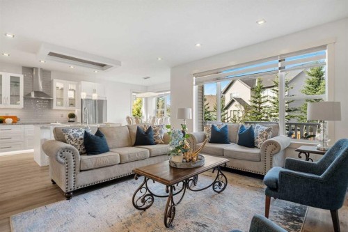 808 Coopers Square Sw, Airdrie, AB - Indoor Photo Showing Living Room