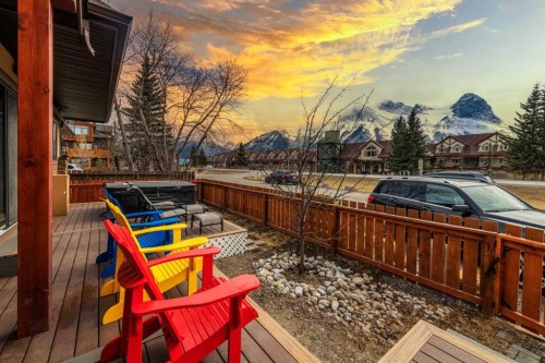 1-1406 2Nd Avenue, Canmore, AB - Outdoor With Deck Patio Veranda