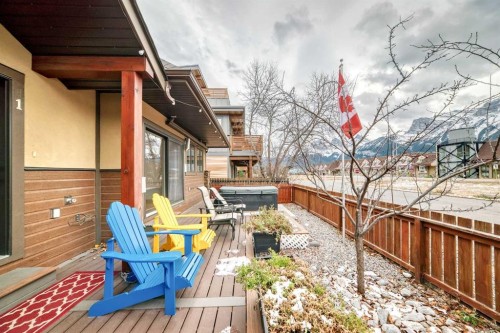1-1406 2Nd Avenue, Canmore, AB - Outdoor With Deck Patio Veranda With Exterior