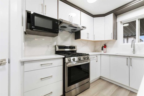 115 Taracove Landing Ne, Calgary, AB - Indoor Photo Showing Kitchen With Upgraded Kitchen