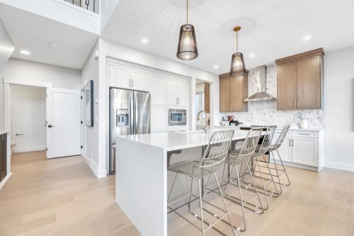 80 Legacy Woods Crescent Se, Calgary, AB - Indoor Photo Showing Kitchen With Upgraded Kitchen