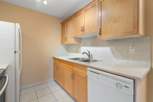 3108-13045 6 Street Sw, Calgary, AB - Indoor Photo Showing Kitchen With Double Sink