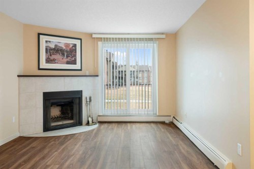 3108-13045 6 Street Sw, Calgary, AB - Indoor Photo Showing Living Room With Fireplace