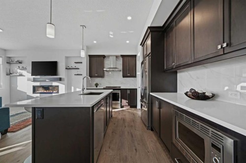 126 Howse Common Ne, Calgary, AB - Indoor Photo Showing Kitchen With Stainless Steel Kitchen With Upgraded Kitchen