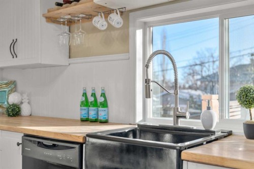 207 31 Avenue Nw, Calgary, AB - Indoor Photo Showing Kitchen With Double Sink