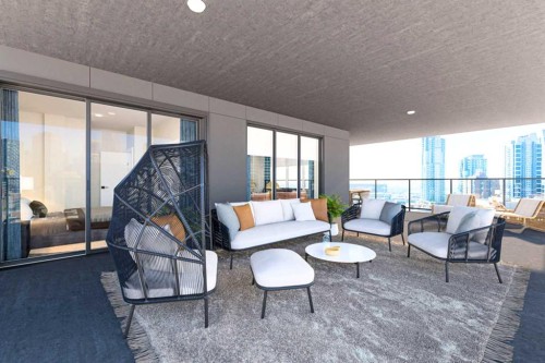 1203-210 18 Avenue Sw, Calgary, AB - Indoor Photo Showing Living Room