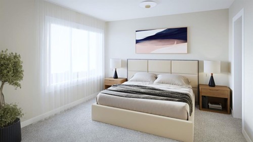 24-10 Sage Meadows Landing Nw, Calgary, AB - Indoor Photo Showing Bedroom