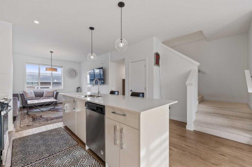 164 Cornerstone Grove Ne, Calgary, AB - Indoor Photo Showing Kitchen With Upgraded Kitchen