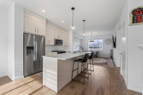 164 Cornerstone Grove Ne, Calgary, AB - Indoor Photo Showing Kitchen With Stainless Steel Kitchen With Upgraded Kitchen