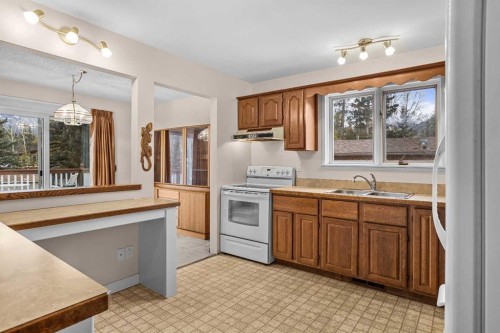 113 Larch Place, Canmore, AB - Indoor Photo Showing Kitchen With Double Sink