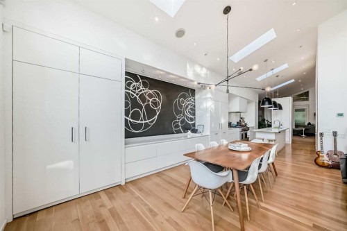 1128 Riverdale Avenue Sw, Calgary, AB - Indoor Photo Showing Dining Room