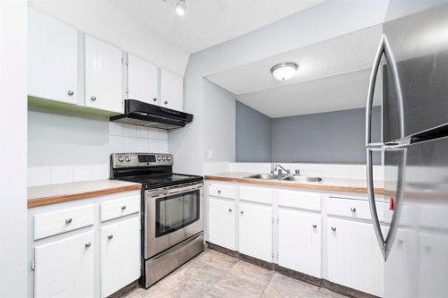602-919 38 Street Ne, Calgary, AB - Indoor Photo Showing Kitchen With Double Sink