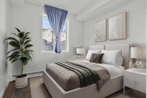 4205-522 Cranford Drive Se, Calgary, AB - Indoor Photo Showing Bedroom