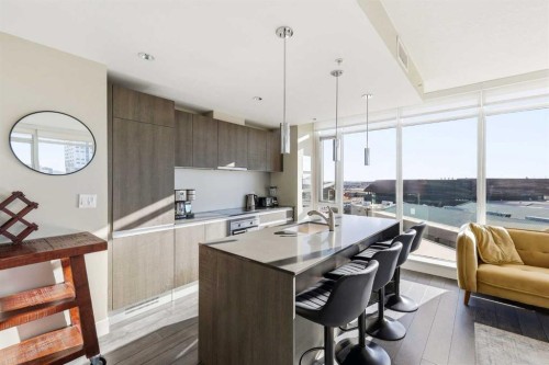 1109-1188 3 Street Se, Calgary, AB - Indoor Photo Showing Kitchen With Double Sink With Upgraded Kitchen