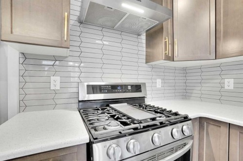 192 Carrington Crescent Nw, Calgary, AB - Indoor Photo Showing Kitchen With Stainless Steel Kitchen With Upgraded Kitchen