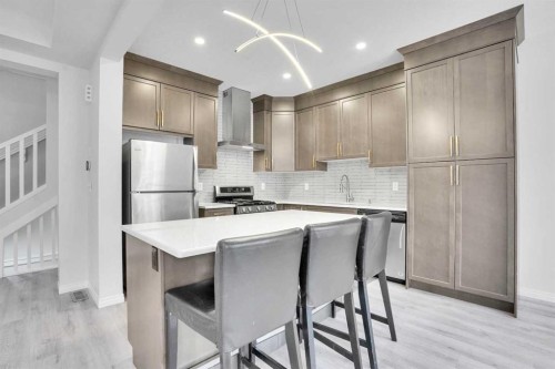 192 Carrington Crescent Nw, Calgary, AB - Indoor Photo Showing Kitchen With Stainless Steel Kitchen With Upgraded Kitchen