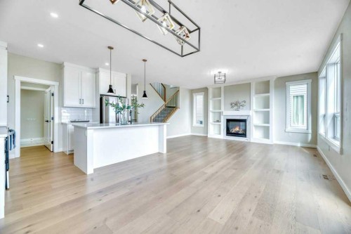 828 Edgefield Street, Strathmore, AB - Indoor With Fireplace