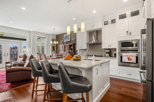 2253 Bayside Road Sw, Airdrie, AB - Indoor Photo Showing Kitchen With Stainless Steel Kitchen With Upgraded Kitchen