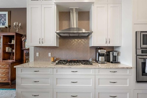 2253 Bayside Road Sw, Airdrie, AB - Indoor Photo Showing Kitchen With Upgraded Kitchen