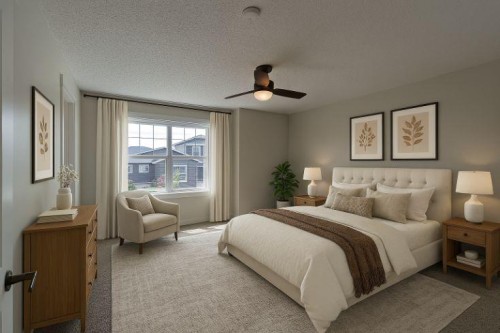 290 Fireside Drive, Cochrane, AB - Indoor Photo Showing Bedroom