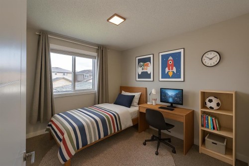290 Fireside Drive, Cochrane, AB - Indoor Photo Showing Bedroom