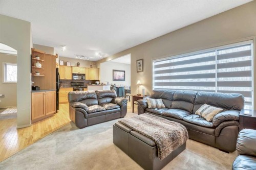 408 Rainbow Falls Way, Chestermere, AB - Indoor Photo Showing Living Room