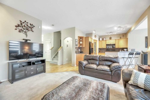 408 Rainbow Falls Way, Chestermere, AB - Indoor Photo Showing Living Room
