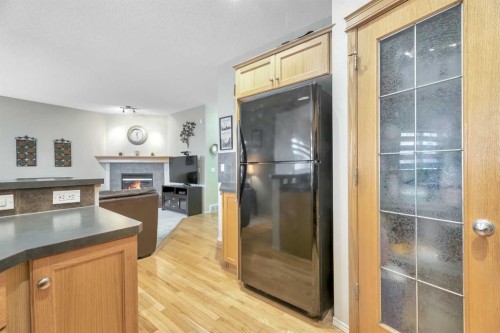 408 Rainbow Falls Way, Chestermere, AB - Indoor With Fireplace