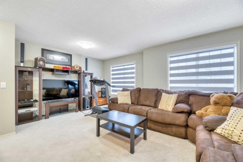 408 Rainbow Falls Way, Chestermere, AB - Indoor Photo Showing Living Room