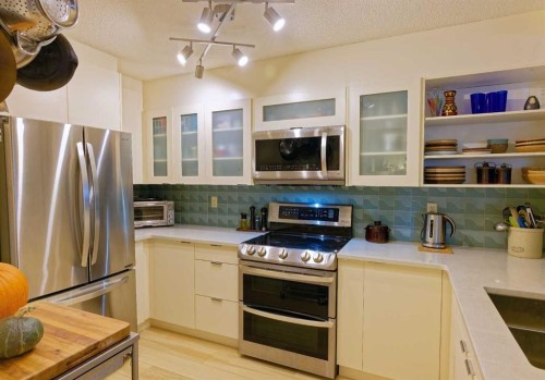 305-225 25 Avenue Sw, Calgary, AB - Indoor Photo Showing Kitchen With Stainless Steel Kitchen