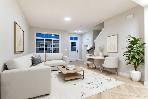 172 Cobblestone Gate Sw, Airdrie, AB - Indoor Photo Showing Living Room