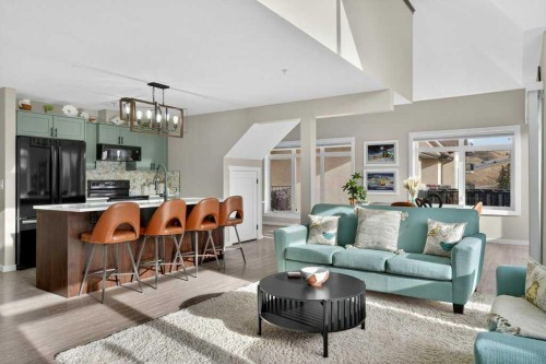 305-141 Mountain Street, Cochrane, AB - Indoor Photo Showing Living Room