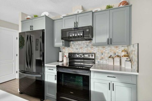 305-141 Mountain Street, Cochrane, AB - Indoor Photo Showing Kitchen