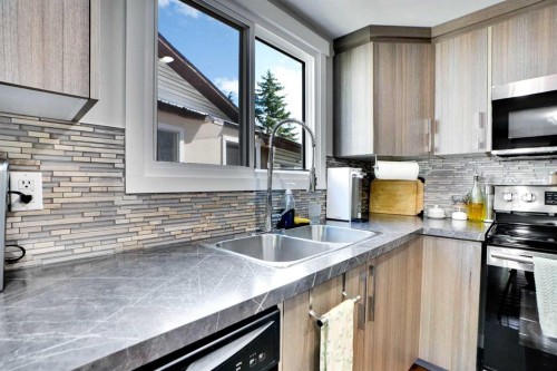103 Castlebury Way Ne, Calgary, AB - Indoor Photo Showing Kitchen With Double Sink