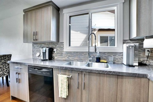 103 Castlebury Way Ne, Calgary, AB - Indoor Photo Showing Kitchen With Double Sink