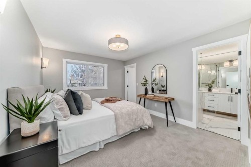 959 Lake Arrow Way Se, Calgary, AB - Indoor Photo Showing Bedroom