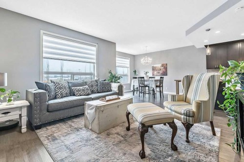 90 Brightoncrest Grove Se, Calgary, AB - Indoor Photo Showing Living Room
